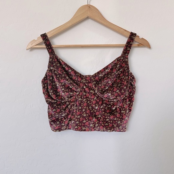 Velvet crop top 
Small - Picture 1 of 2